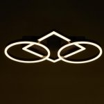 Люстра с ПДУ 10041/3 LED 124Вт 3000-6000К диммер кофе 65х43 см