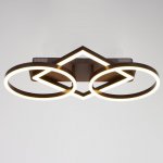 Люстра с ПДУ 10041/3 LED 124Вт 3000-6000К диммер кофе 65х43 см