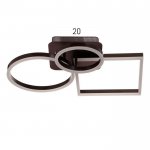 Люстра с ПДУ 10042/3 LED 110Вт 3000-6000К диммер кофе 48х48 см