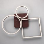 Люстра с ПДУ 10042/3 LED 110Вт 3000-6000К диммер кофе 48х48 см