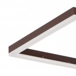 Люстра с ПДУ 10043/5 LED 192Вт 3000-6000К диммер кофе 92х60 см