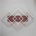 Люстра с ПДУ 10044/4 LED 192Вт 3000-6000К диммер кофе 90х56 см