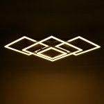 Люстра с ПДУ 10044/4 LED 192Вт 3000-6000К диммер кофе 90х56 см