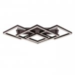 Люстра с ПДУ 10044/4 LED 192Вт 3000-6000К диммер кофе 90х56 см