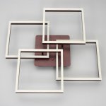 Люстра с ПДУ 10045/4 LED 192Вт 3000-6000К диммер кофе 65х65 см