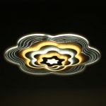 Люстра с ПДУ 10046/1 LED 148Вт 3000-6000К диммер белый 50х50 см