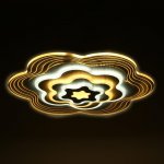 Люстра с ПДУ 10046/1 LED 148Вт 3000-6000К диммер белый 50х50 см