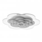 Люстра с ПДУ 10046/1 LED 148Вт 3000-6000К диммер белый 50х50 см