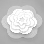 Люстра с ПДУ 10046/1 LED 148Вт 3000-6000К диммер белый 50х50 см