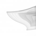 Люстра с ПДУ 10047/1 LED 148Вт 3000-6000К диммер белый 50х50 см