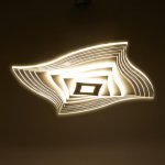 Люстра с ПДУ 10047/1 LED 148Вт 3000-6000К диммер белый 50х50 см