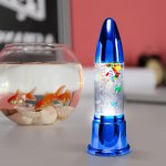 Светильник "Рыбки" LED хром синий h=40 см