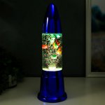 Светильник "Рыбки" LED хром синий h=40 см