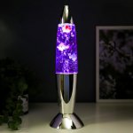 Светильник "Рыбки" LED USB хром серебро 10х10х35 см