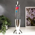 Светильник "Рыбки" LED USB хром серебро 10х10х35 см