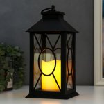 Ночник 16183/1BK LED от батареек 3хААА черный 14х14х30 см