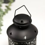 Ночник 16184/1BK LED от батареек 2хААА черный 11,7х11,7х19,5 см