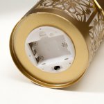 Ночник "Меандр" LED от батареек 3хААА золото 10,5х10,5х22,5 см