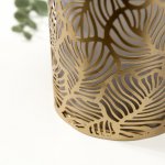 Ночник "Золотые листья" LED от батареек 3хАА золото 12х12х21,5 см