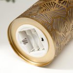 Ночник "Золотые листья" LED от батареек 3хАА золото 12х12х21,5 см