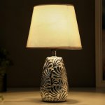 Лампа настольная 16194/1 E14 40Вт серый с серебром 20х20х33 см