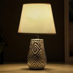 Лампа настольная 16195/1 E14 40Вт серый с серебром 20х20х33 см