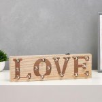 Ночник "Яркая любовь" 16хLED от батареек 2хААА 3,3х40х12 см