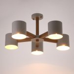 Люстра 1045/5WT E27 60Вт белый 66х66х47 см