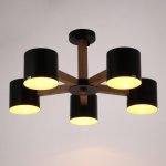 Люстра 1045/5BK E27 60Вт черный 66х66х47 см