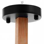 Люстра 1045/5BK E27 60Вт черный 66х66х47 см