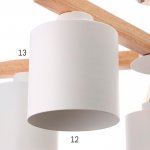 Люстра 1046/5WT E27 60Вт белый 66х66х27 см