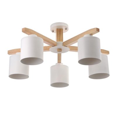 Люстра 1046/5WT E27 60Вт белый 66х66х27 см