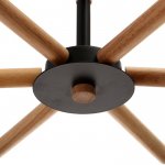 Люстра 1047/6BK E27 60Вт черный 76х76х50 см