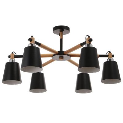 Люстра 1047/6BK E27 60Вт черный 76х76х50 см Люстра 1047/6BK E27 60Вт черный 76х76х50 см