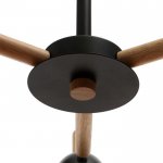 Люстра 1049/3BK E27 60Вт черный 70х70х50 см