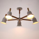 Люстра 1049/5WT E27 60Вт белый 80х80х50 см