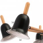 Люстра 1049/5BK E27 60Вт черный 80х80х50 см