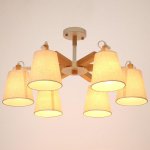 Люстра 1051/6WT E27 60Вт белый 76х76х45 см