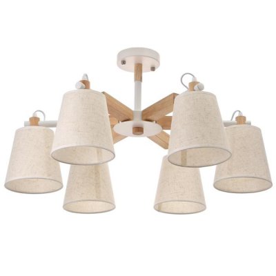 Люстра 1051/6WT E27 60Вт белый 76х76х45 см