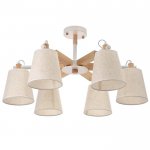 Люстра 1051/6WT E27 60Вт белый 76х76х45 см