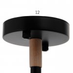 Люстра 1052/3BK E27 60Вт черный 70х70х50 см