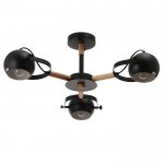 Люстра 1052/3BK E27 60Вт черный 70х70х50 см