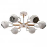 Люстра 1052/6WT E27 60Вт белый 70х70х50 см