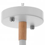 Люстра 1052/6WT E27 60Вт белый 70х70х50 см