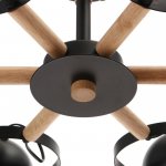 Люстра 1052/6BK E27 60Вт черный 70х70х50 см