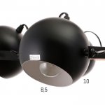 Люстра 1052/6BK E27 60Вт черный 70х70х50 см