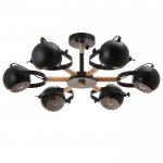 Люстра 1052/6BK E27 60Вт черный 70х70х50 см