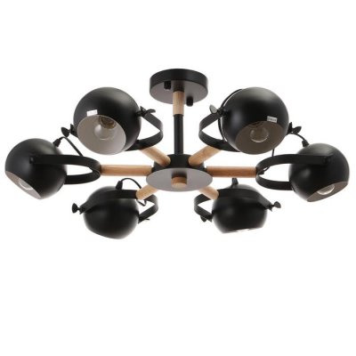 Люстра 1052/6BK E27 60Вт черный 70х70х50 см