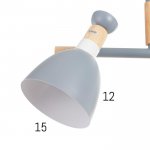 Люстра 1053/4GR E27 60Вт серый 90х40х75 см