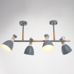 Люстра 1053/4GR E27 60Вт серый 90х40х75 см